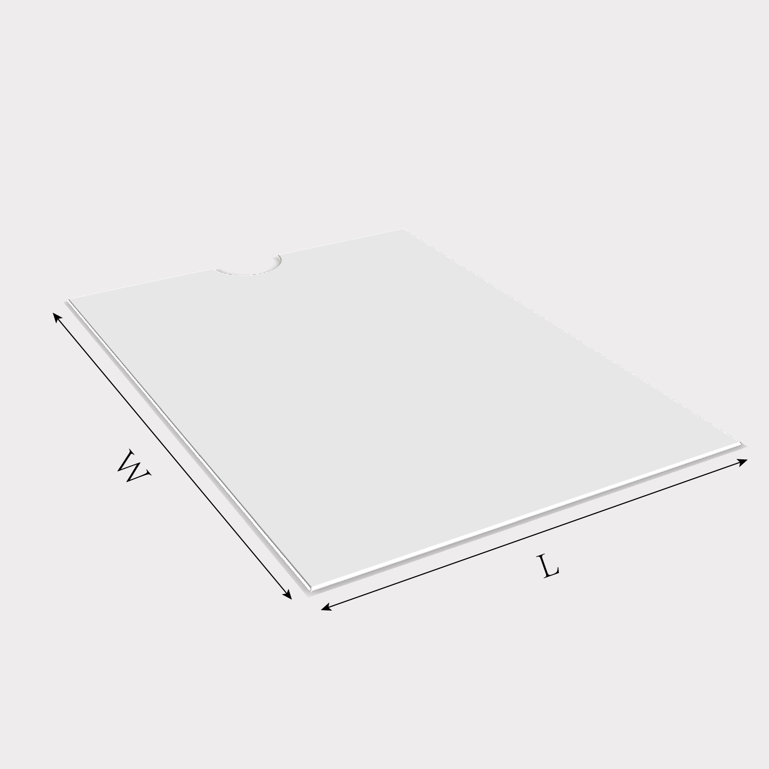 Custom envelope package type 2129 size guidelines