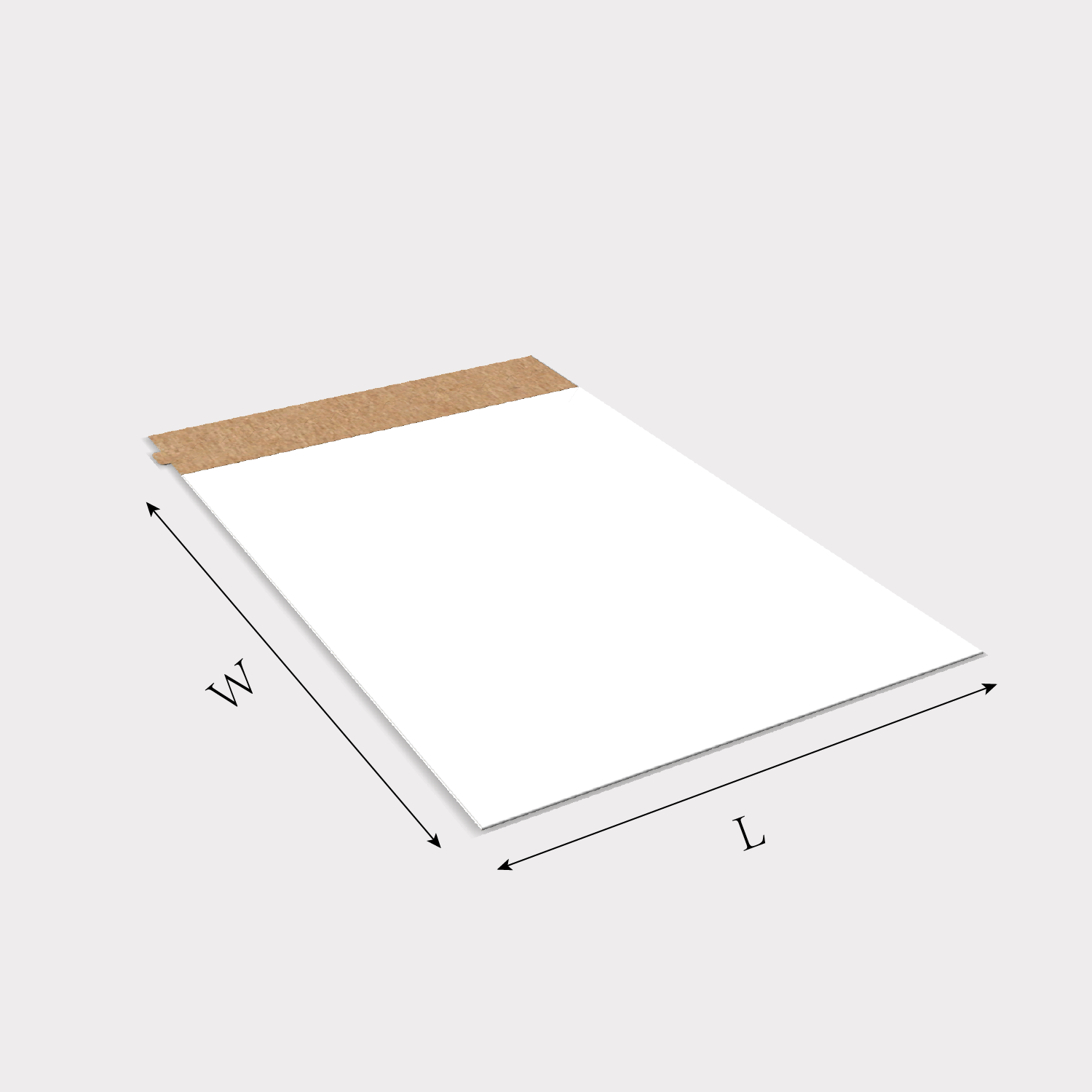 Custom envelope package type 2132 size guidelines