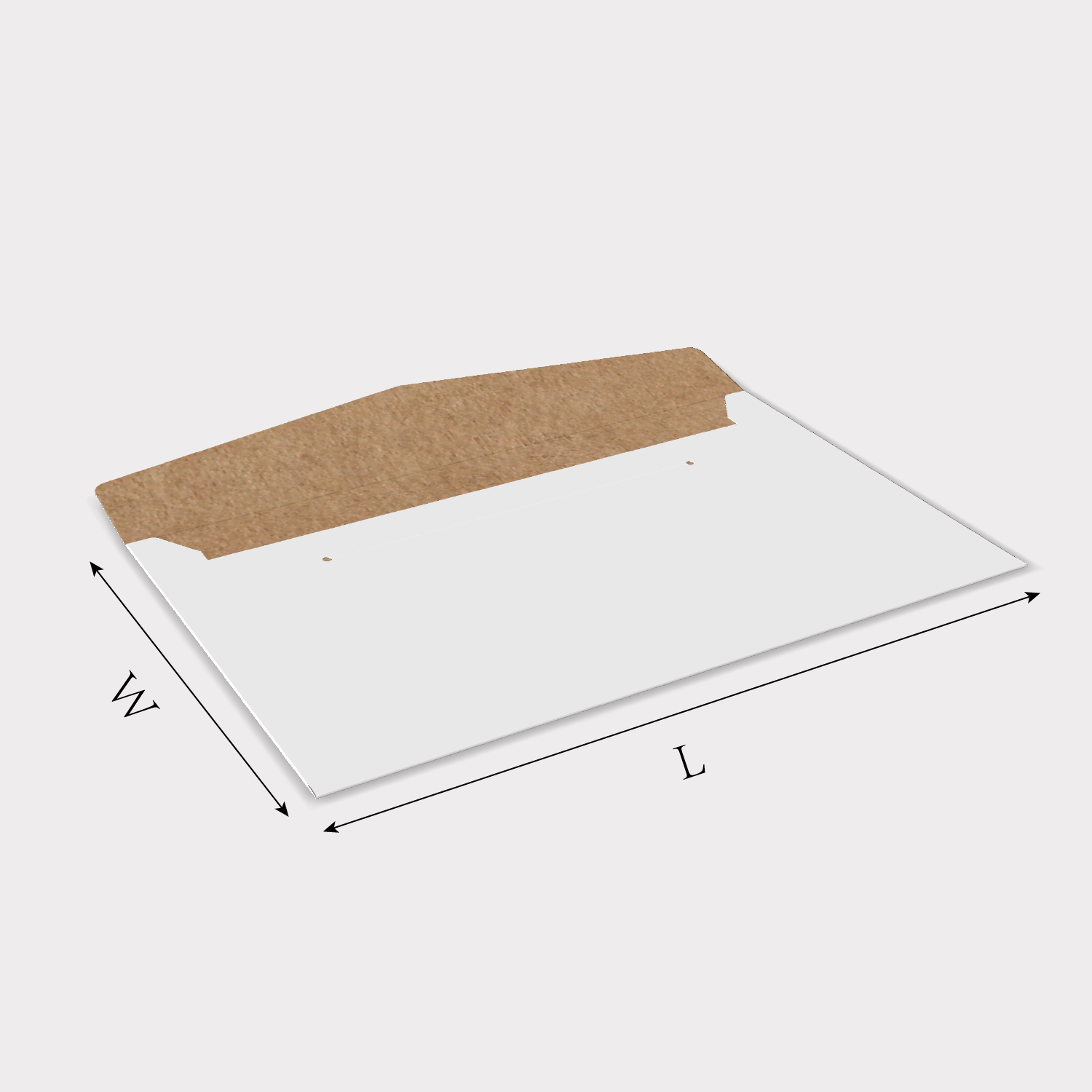 Custom envelope package type 2134 size guidelines