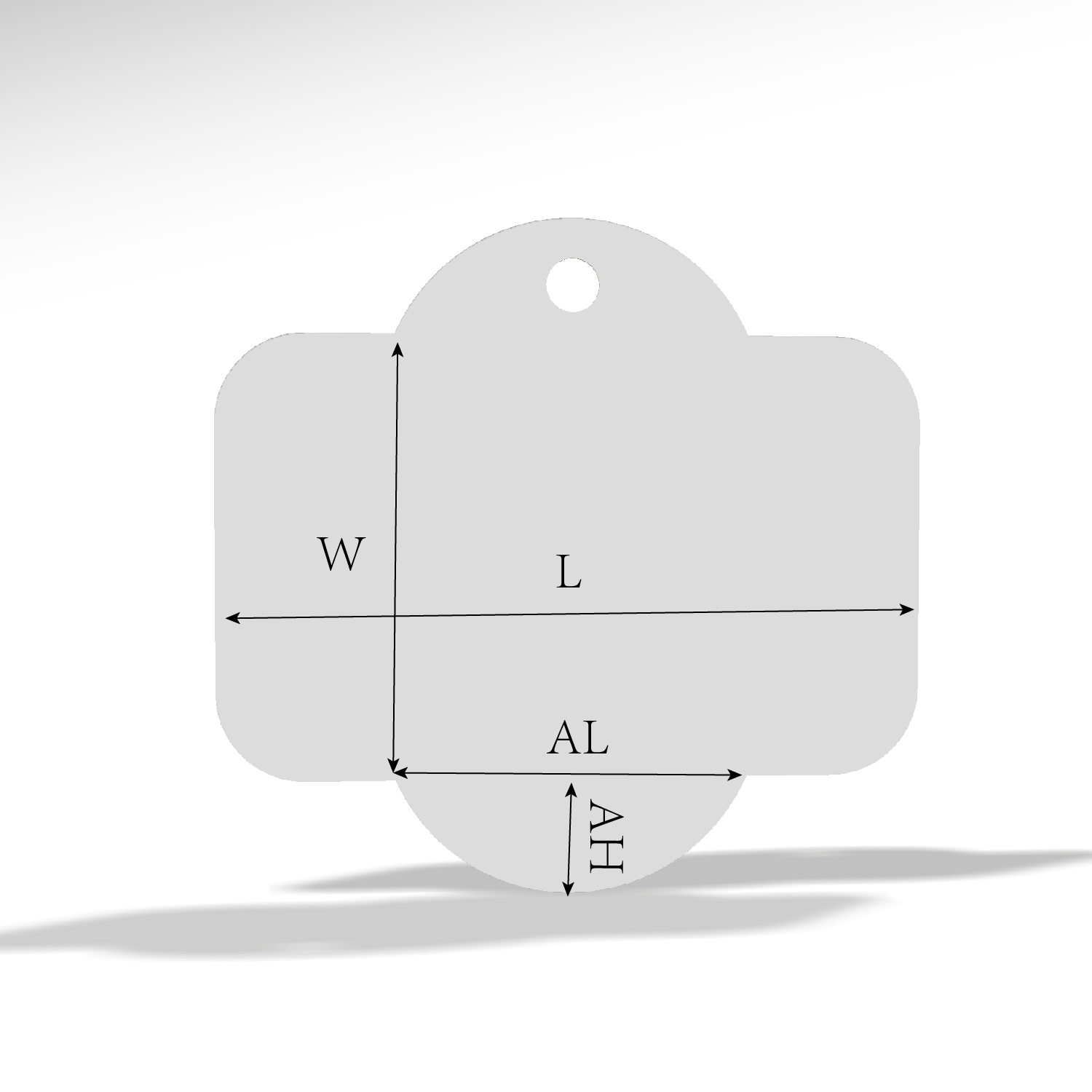 custom tag type 24008 dieline