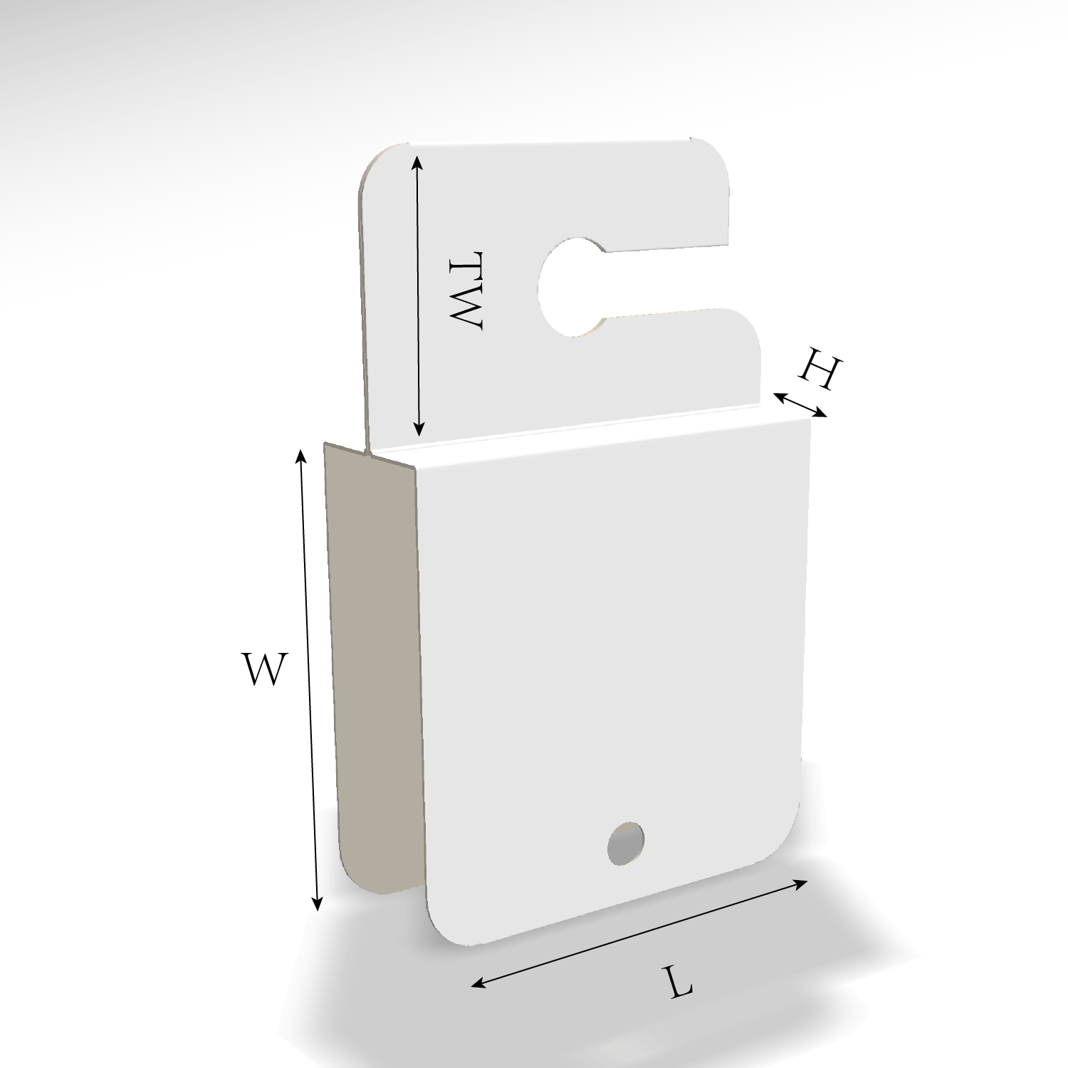 custom tag type 24010 dieline