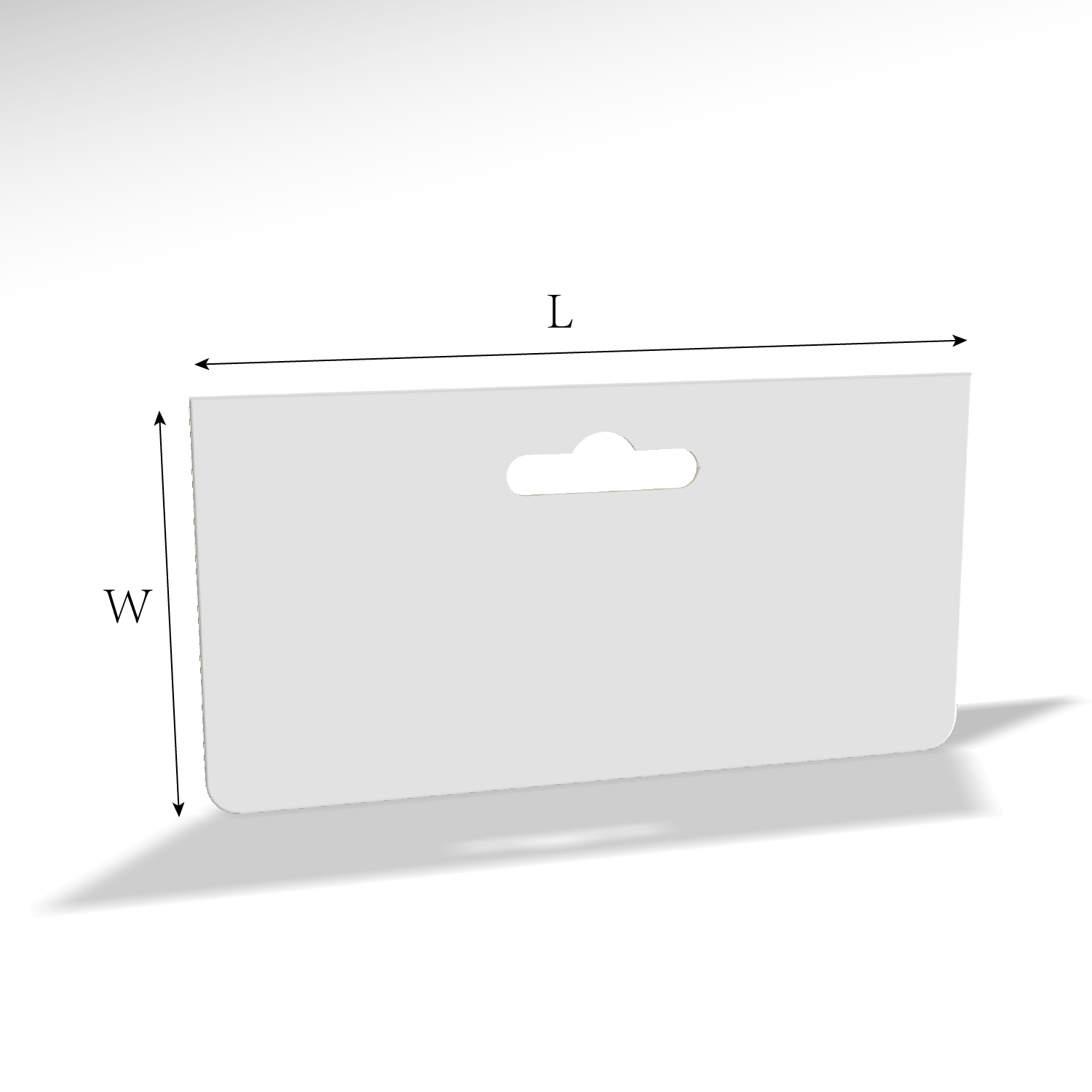custom tag type 24012 dieline