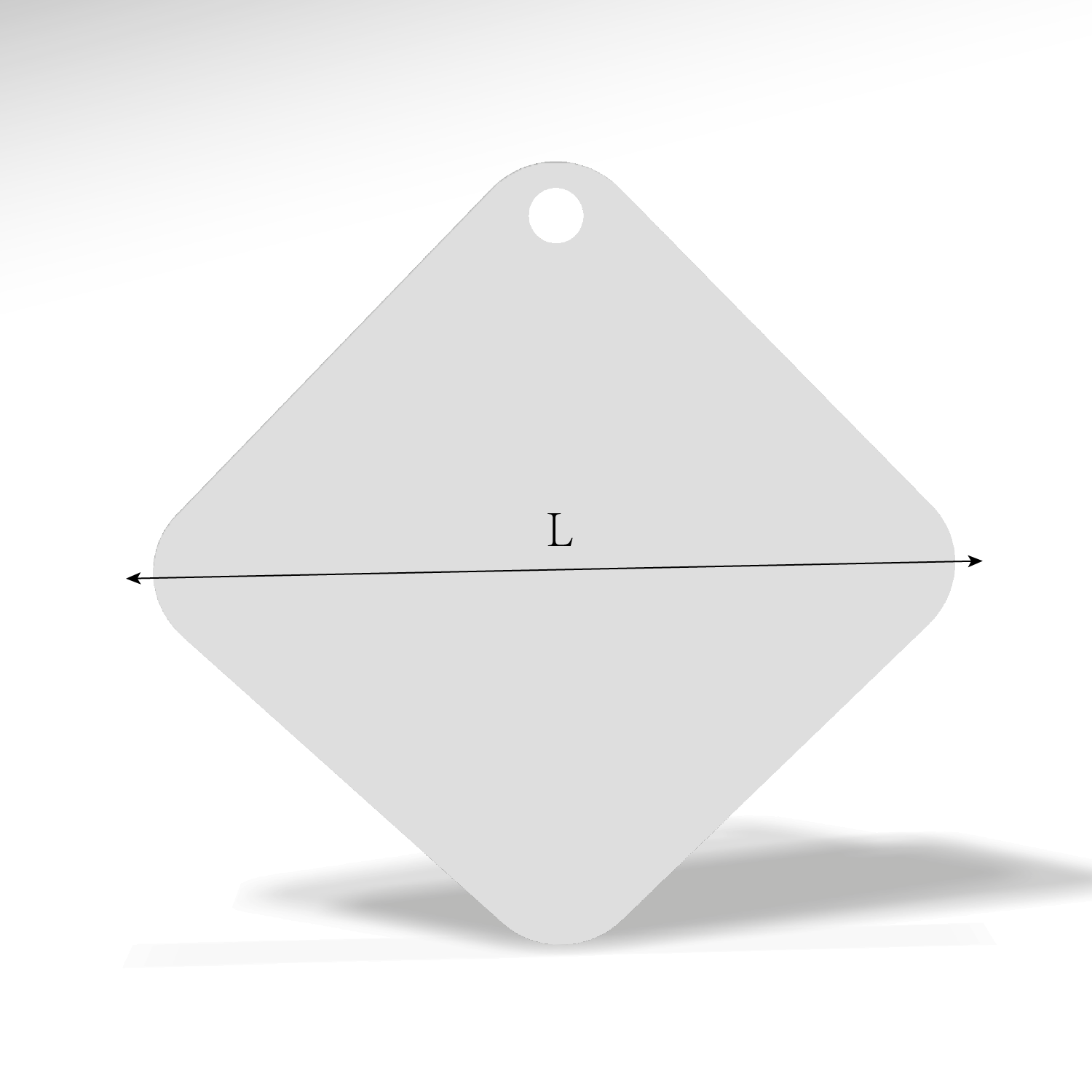 custom tag type 24016 dieline