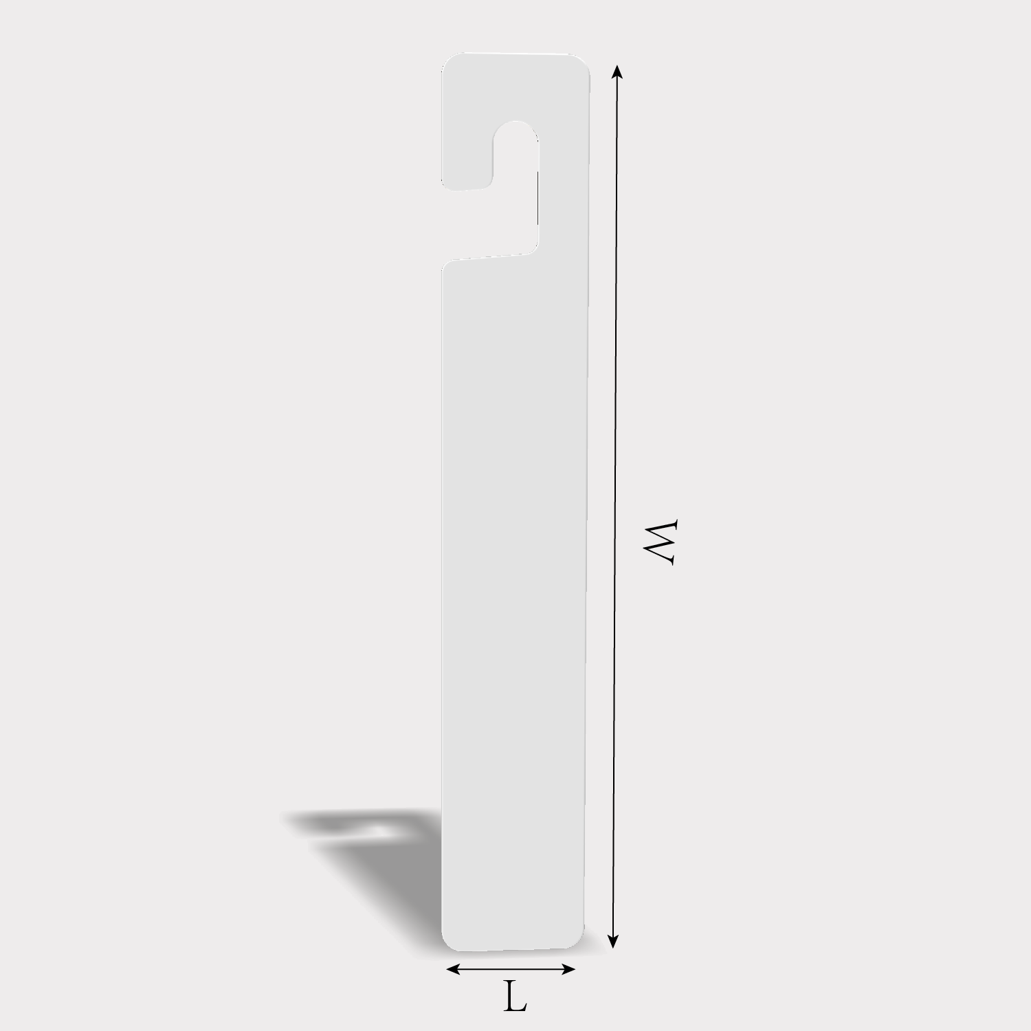 custom tag type 24001 dieline