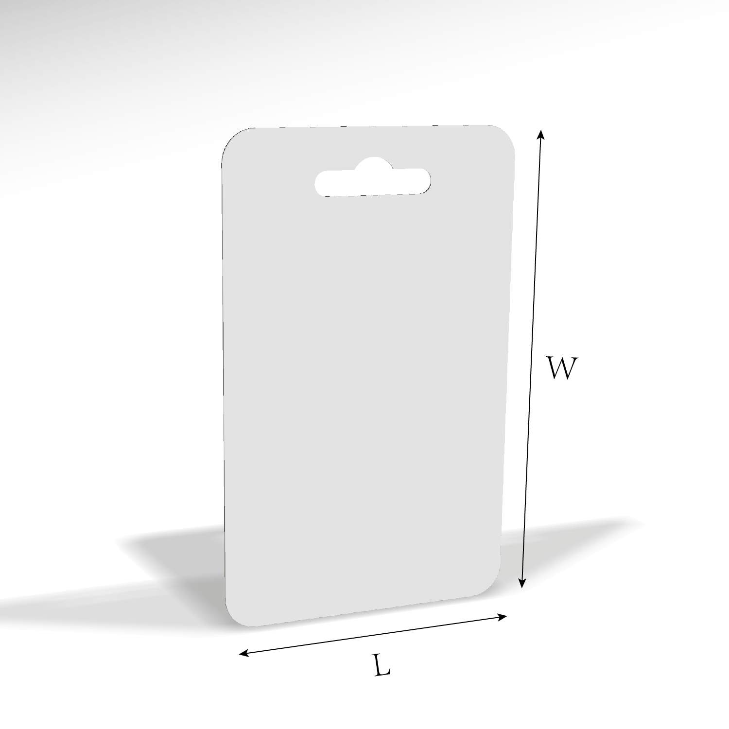 custom tag type 24004 dieline