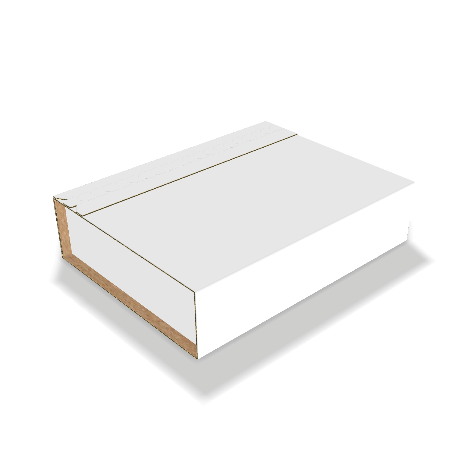 one piece folder with adhesive strip