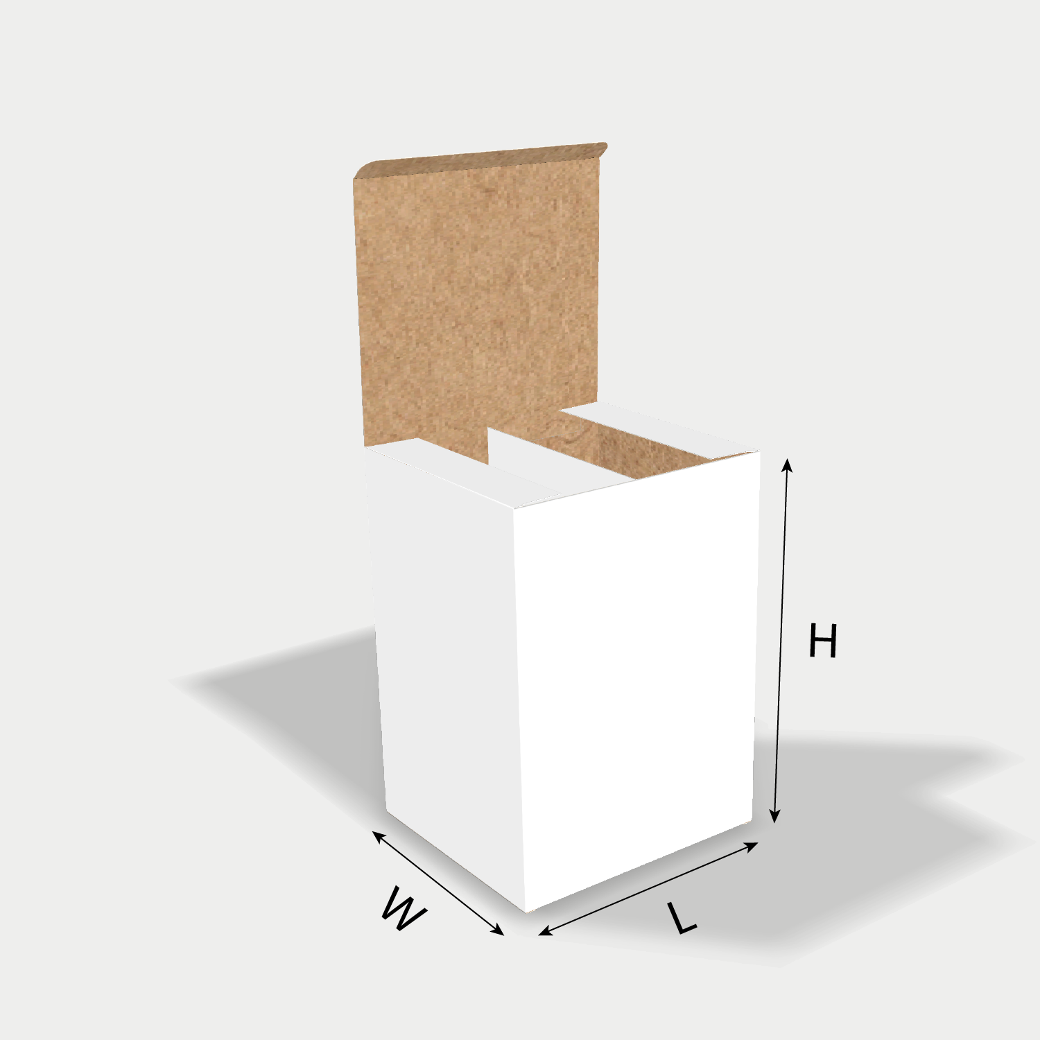 custom straight tuck end folding box with dural compartments size guidelines 10035