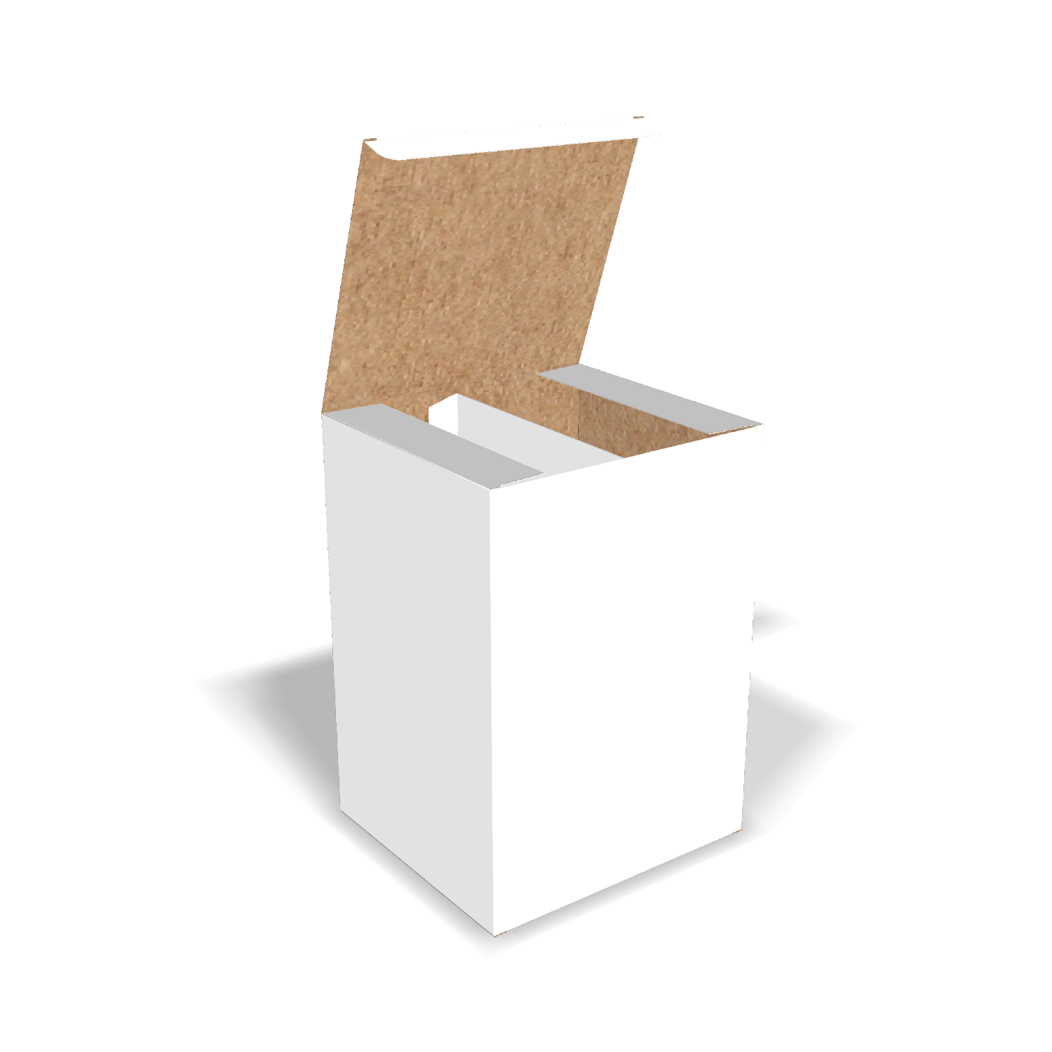  custom straight tuck end folding box with integrated two compartments 10036