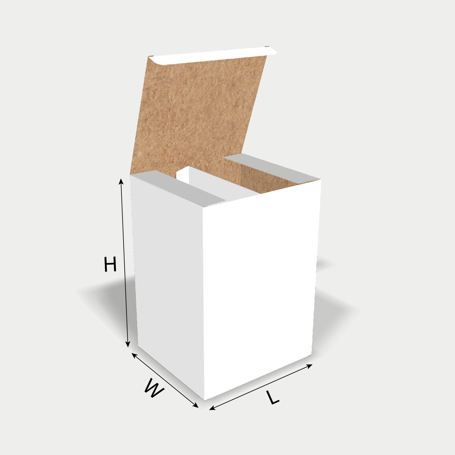  custom straight tuck end folding box with dural compartments size guidelines 10036