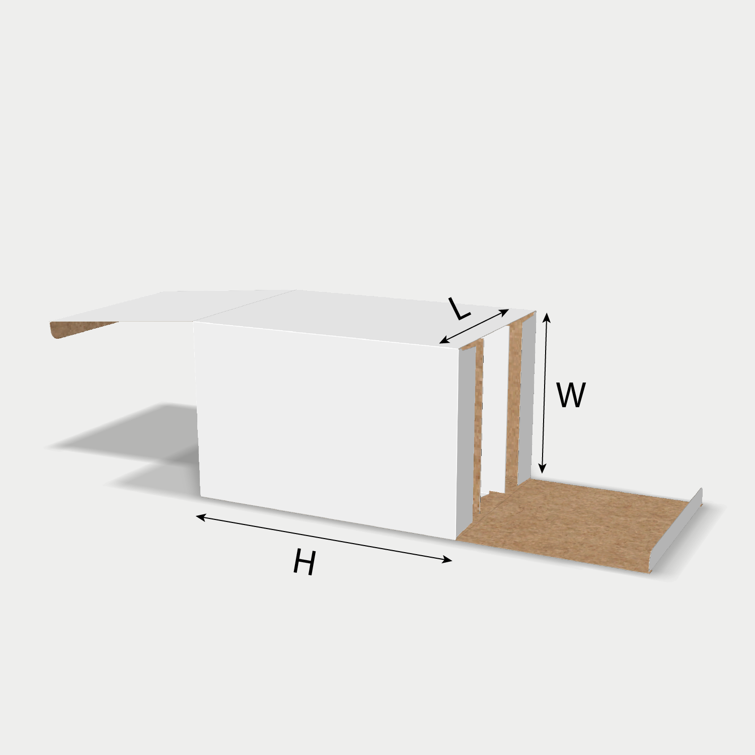  custom reverse tuck end folding box with triple compartments size guidelines 10039