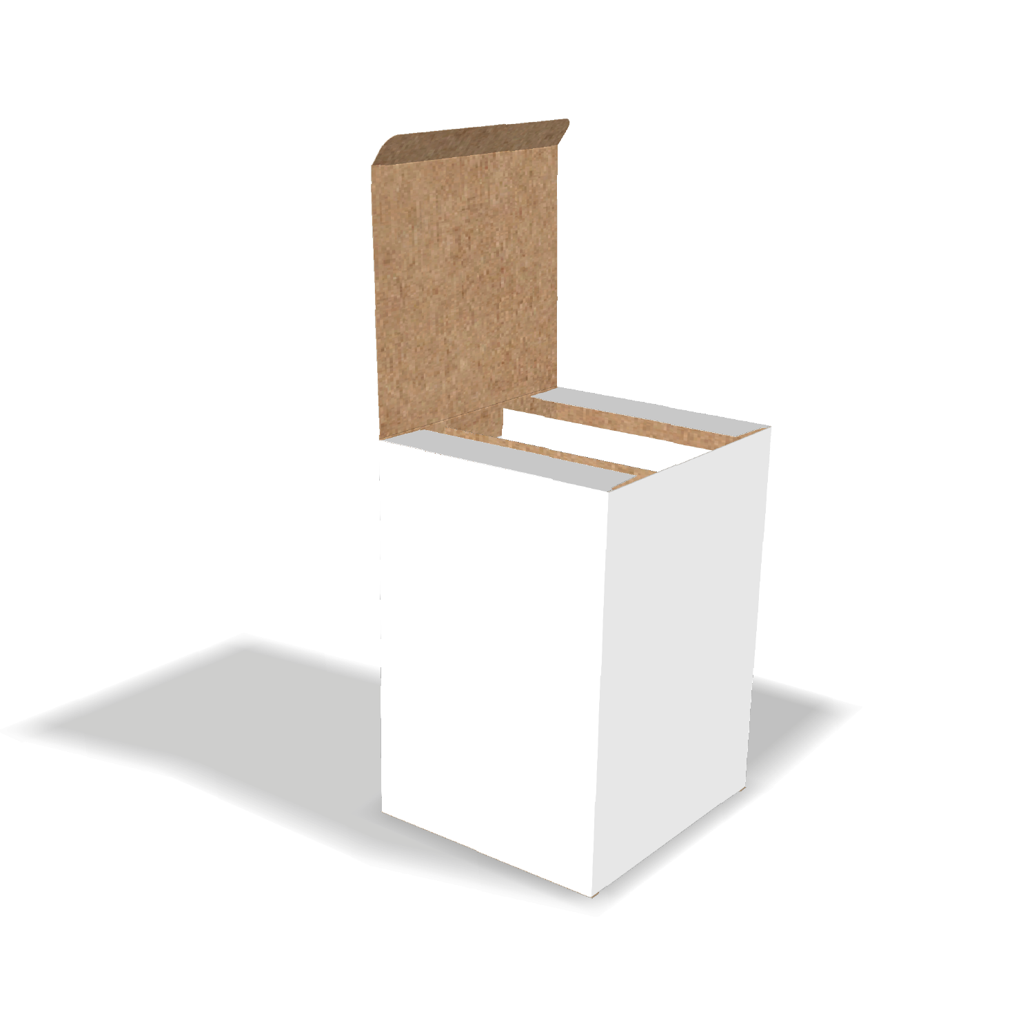  custom straight tuck end folding box with integrated triple compartments main image 10037