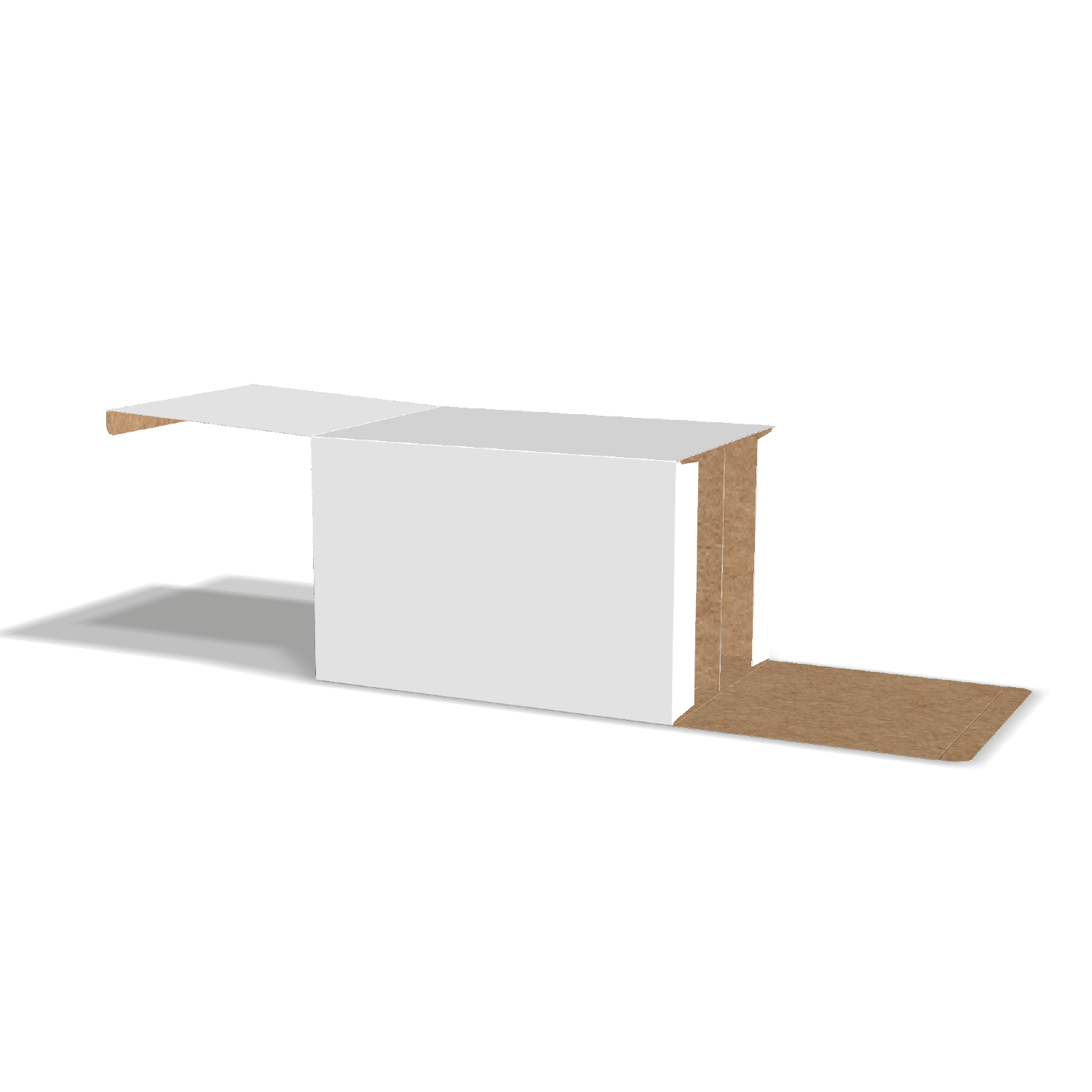  custom reverse tuck end folding box with integrated two compartments 10038