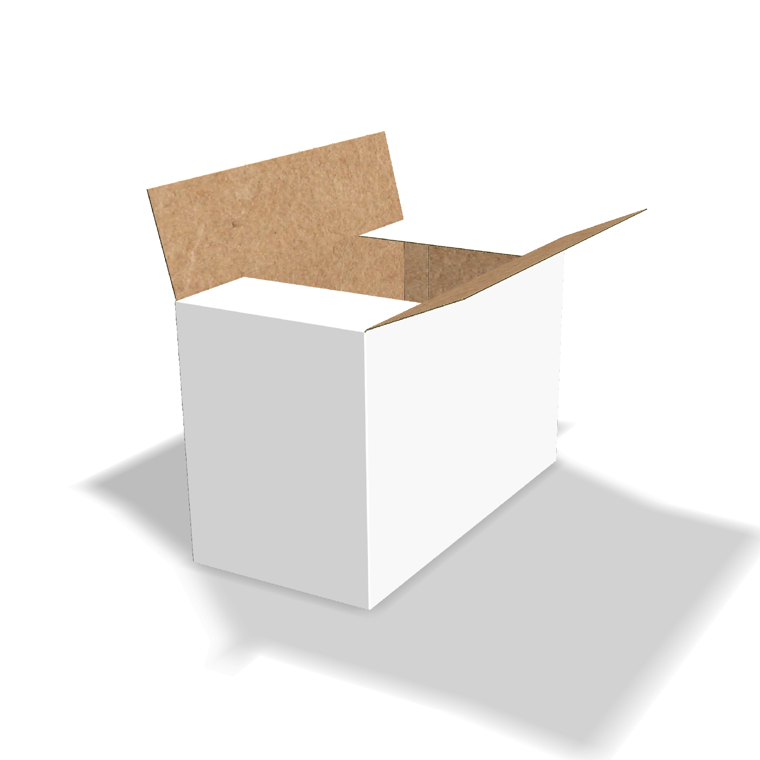 Two-dimensional FEFCO 0225 vector dieline diagram alongside a 3D folded mockup of the custom cardboard box design.
