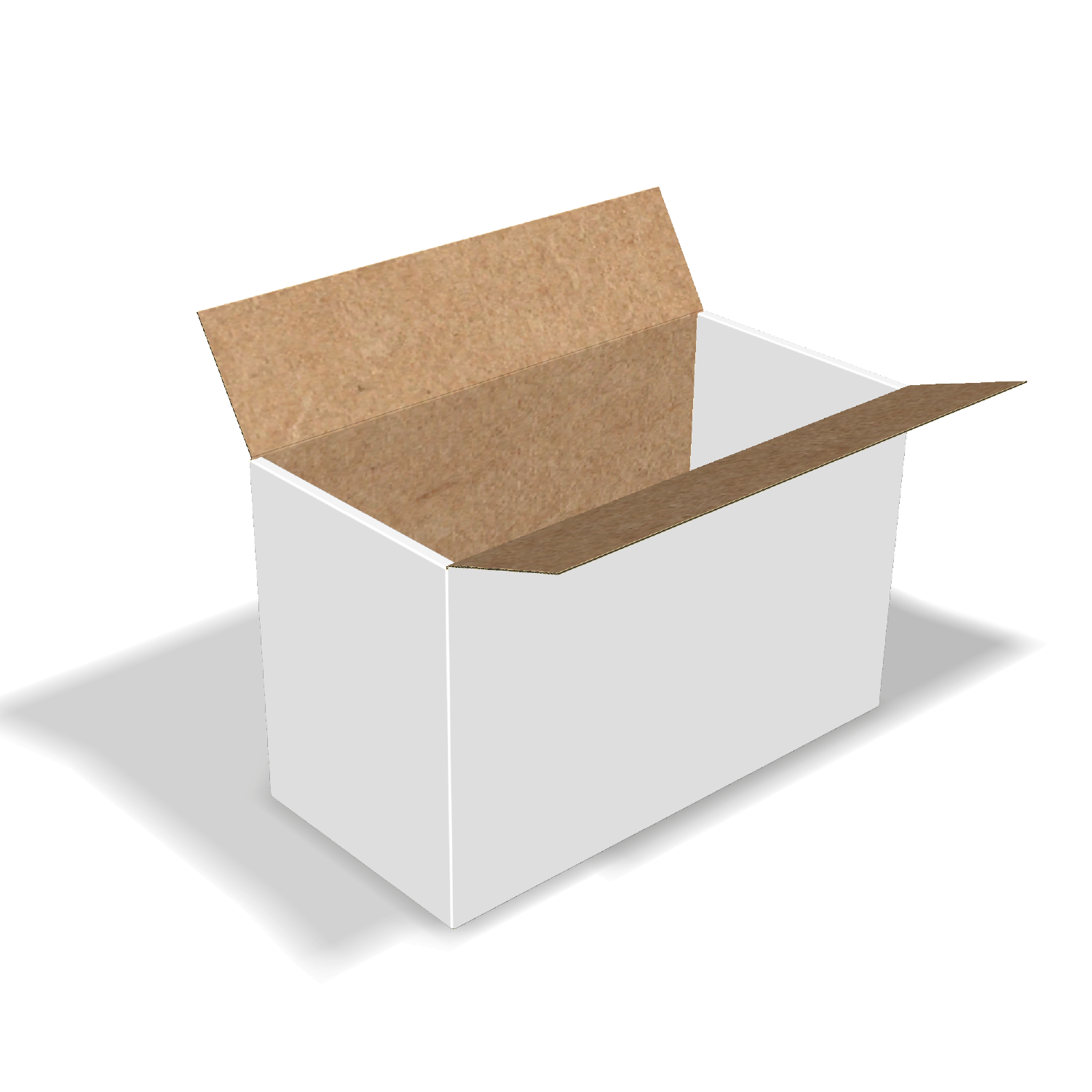 Two-dimensional FEFCO 0229 vector dieline diagram alongside a Three_D folded mockup of the custom cardboard box design.