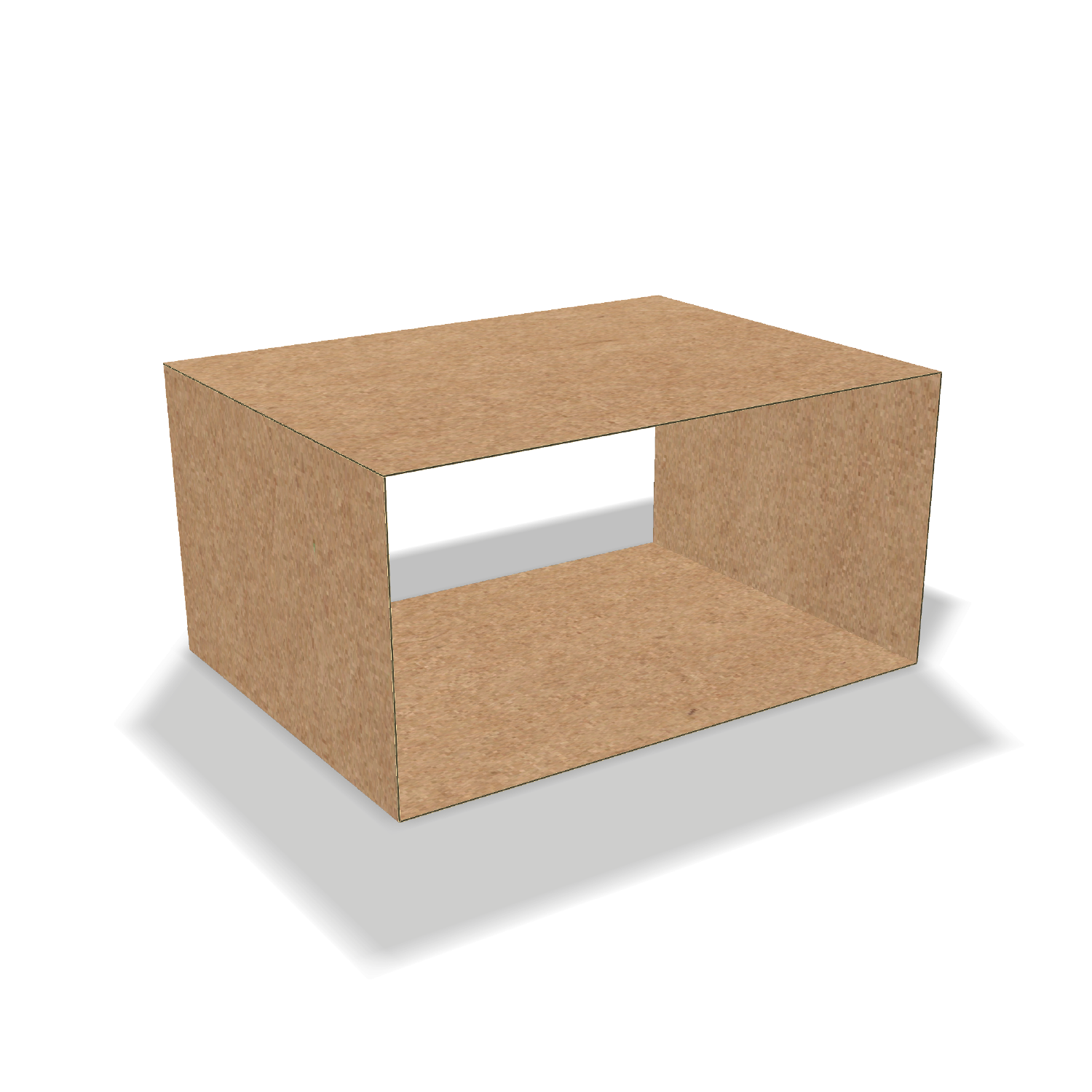Two-dimensional FEFCO 0113 vector dieline diagram alongside a 3D folded mockup of the custom cardboard box design