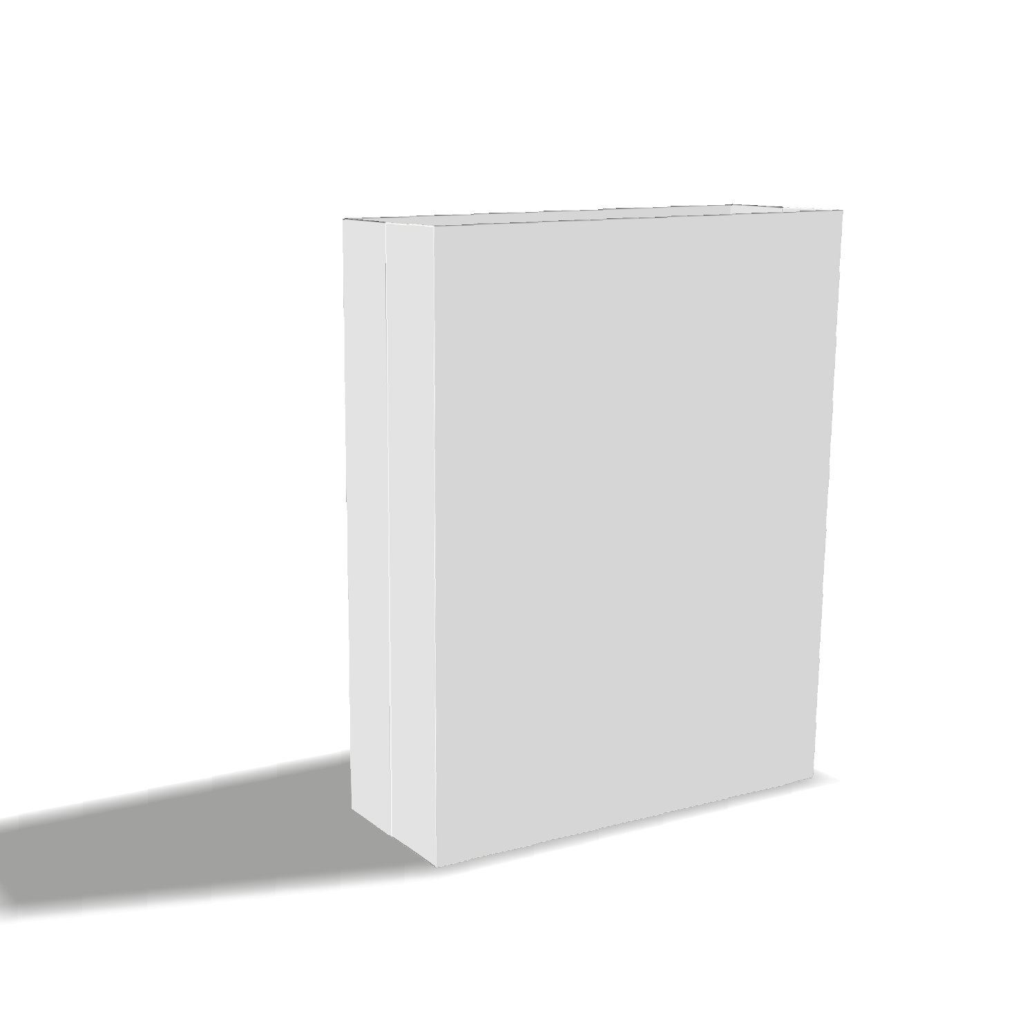 Two-dimensional paper bag 25027 vector dieline diagram alongside a three_D folded mockup of the custom cardboard box design.