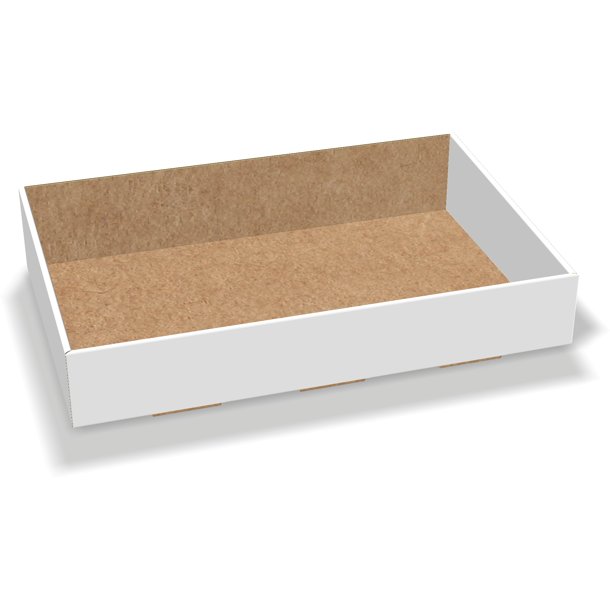 Open Tray Box Custom Open Top Display Counter Tray with Beveled side | cefBox