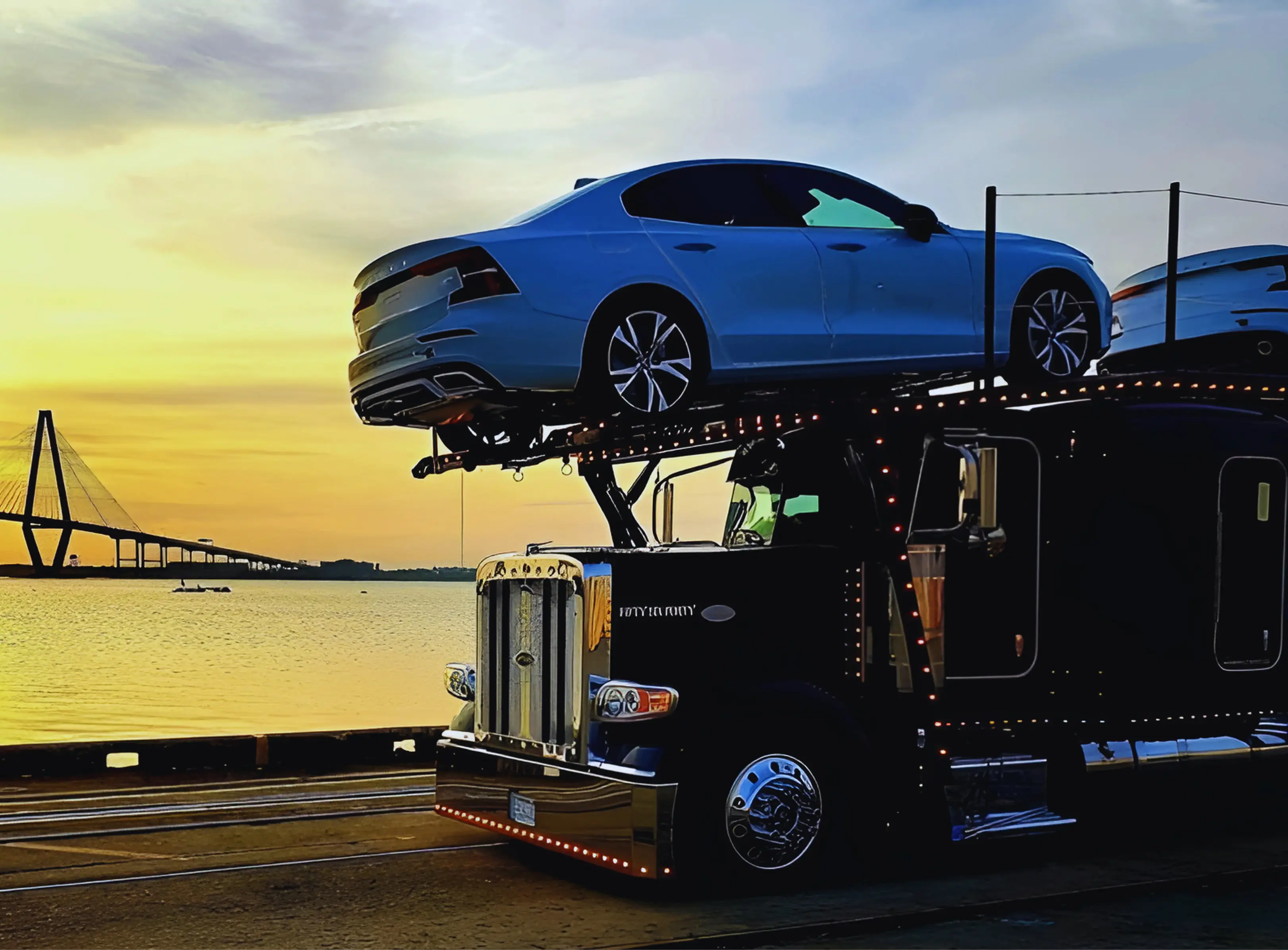Auto transport broker coordinating vehicle shipping with technology