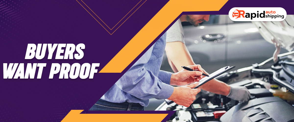 A used car buyer reviewing paperwork