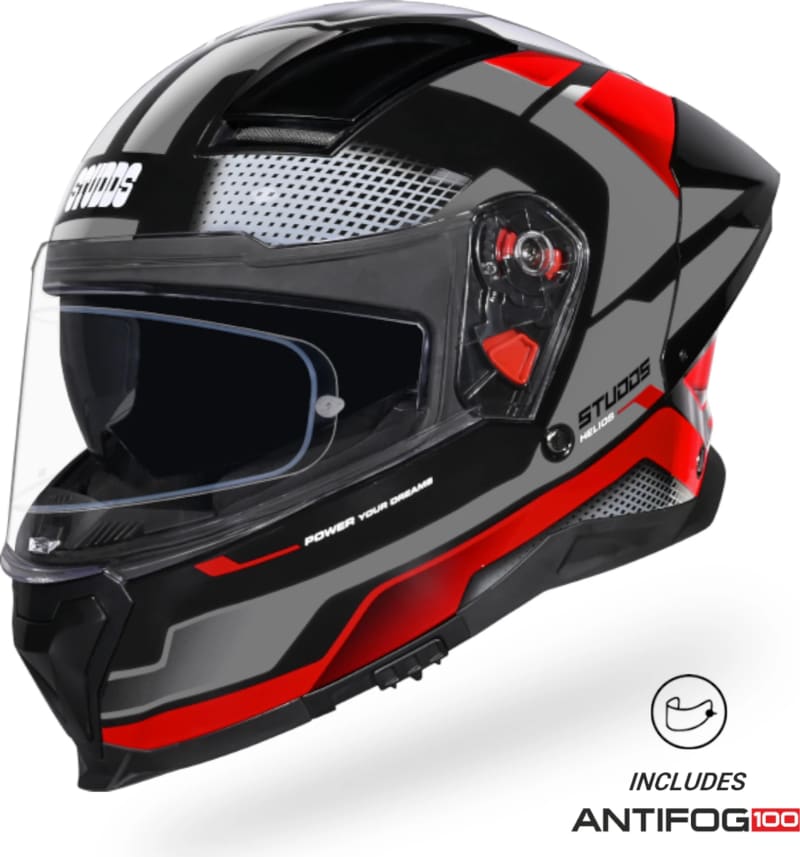 STUDDS - HELIOS - RED/GRAY GLOSS