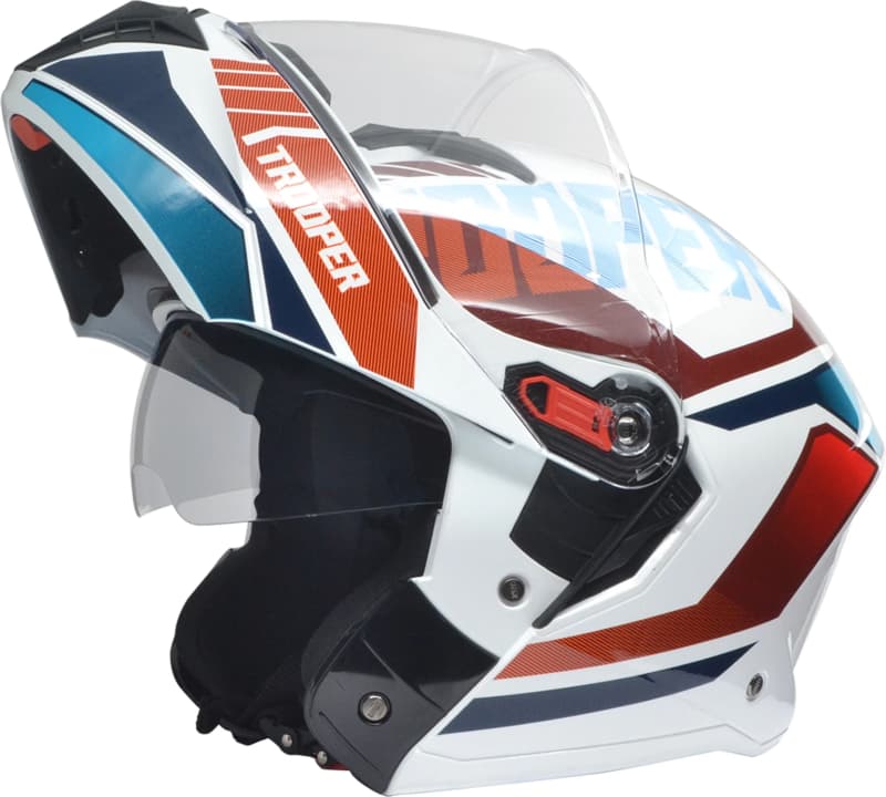 STUDDS - TROOPER - WHITE/ORANGE