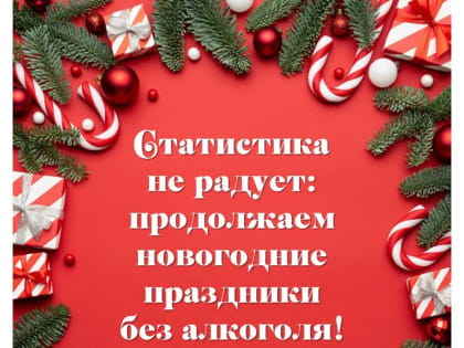 Статистика не радует: продолжаем новогодние праздники без алкоголя