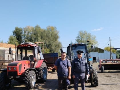 Два новых трактора в КФХ Яльчикского округа