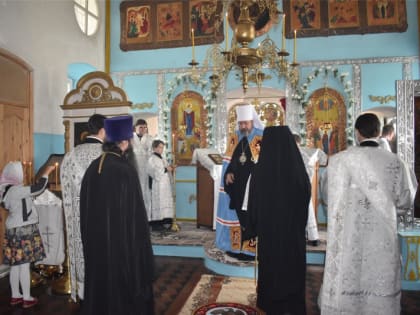 Митрополит Чебоксарский и Чувашский Савватий совершил Божественную литургию в селе Балдаево