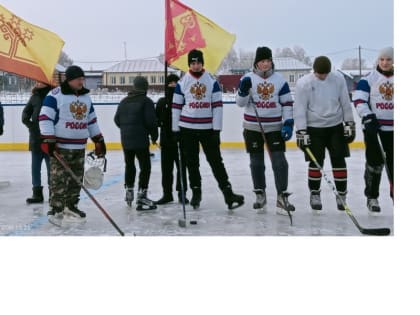 Открытие хоккейной площадки в с. Сабанчино