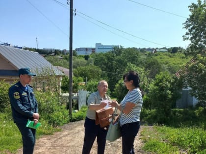 В рамках профилактики пожаров в частном секторе проведен обход 24 домовладений