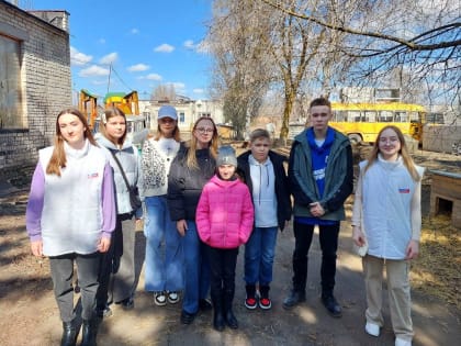 Молодогвардейцы города Шумерля посетили пункт временной передержки собак