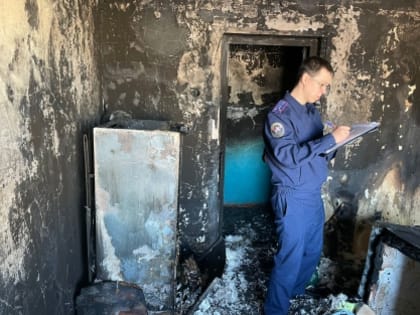 Следователями устанавливаются обстоятельства гибели женщины при пожаре в жилом доме в Чебоксарах