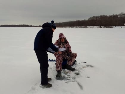 Прошёл очередной рейд по безопасности на водных объектах в зимний период.