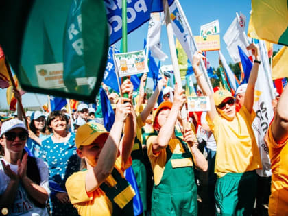 Дружная команда Канашсконо муниципального  округа приняла участие в III молодежном агродобровольческом слёте «Лучшие на селе»