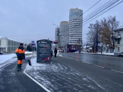Очистка Чебоксар от снега: работа дорожных служб