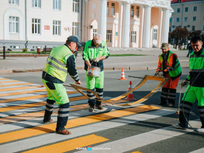 Разметочные работы на городских дорогах завершатся в конце июня