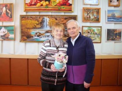 Ильгечкины отметили «золотую» свадьбу: «и в их глазах, и  в картинах –очарование весны»