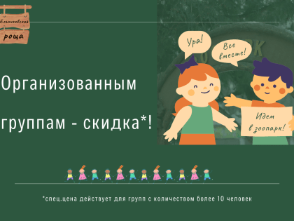 Ельниковская роща: организованным группам - скидка!