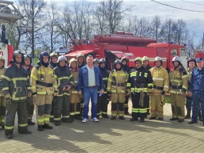 Прошли тренировочные пожарно-тактические учения