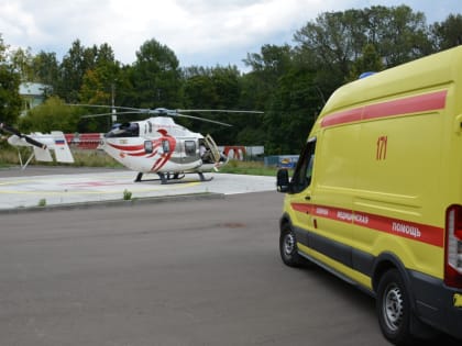 Двух мотоциклистов, пострадавших в ДТП, доставил в Чебоксары вертолет санавиации