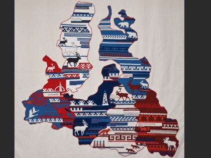 Карту Ямала на Всероссийском фестивале «Вышитая Россия» представит художница Евгения Маклакова