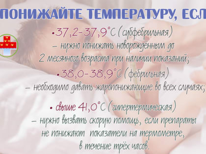 Советы педиатра Ядринской ЦРБ  Екатерины Степановой о том, что делать, если у ребёнка поднялась температура