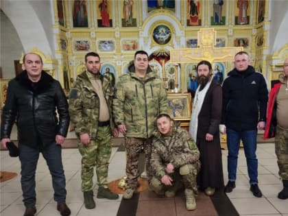Участники СВО посетили храм Рождества Пресвятой Богородицы с. Лащ-Таяба