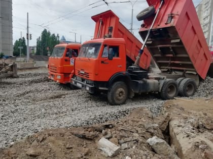 Реконструкция ул. Гражданская в Чебоксарах продолжается