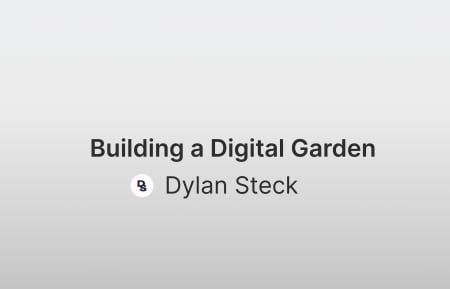 Building a Digital Garden