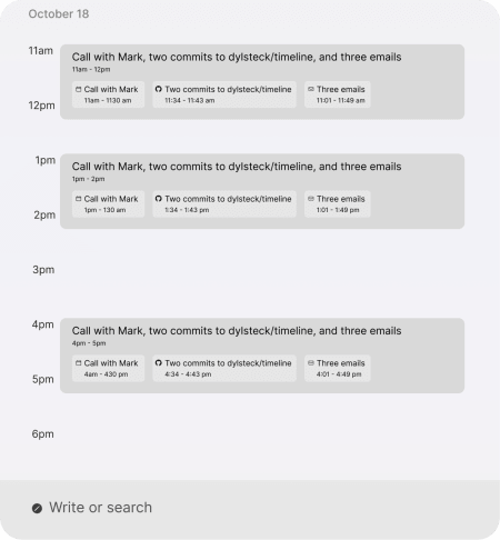 Timeline(a Cortex demo)