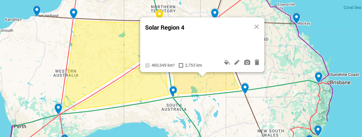 Solar Region 4 polygon, north WA into northwest NT