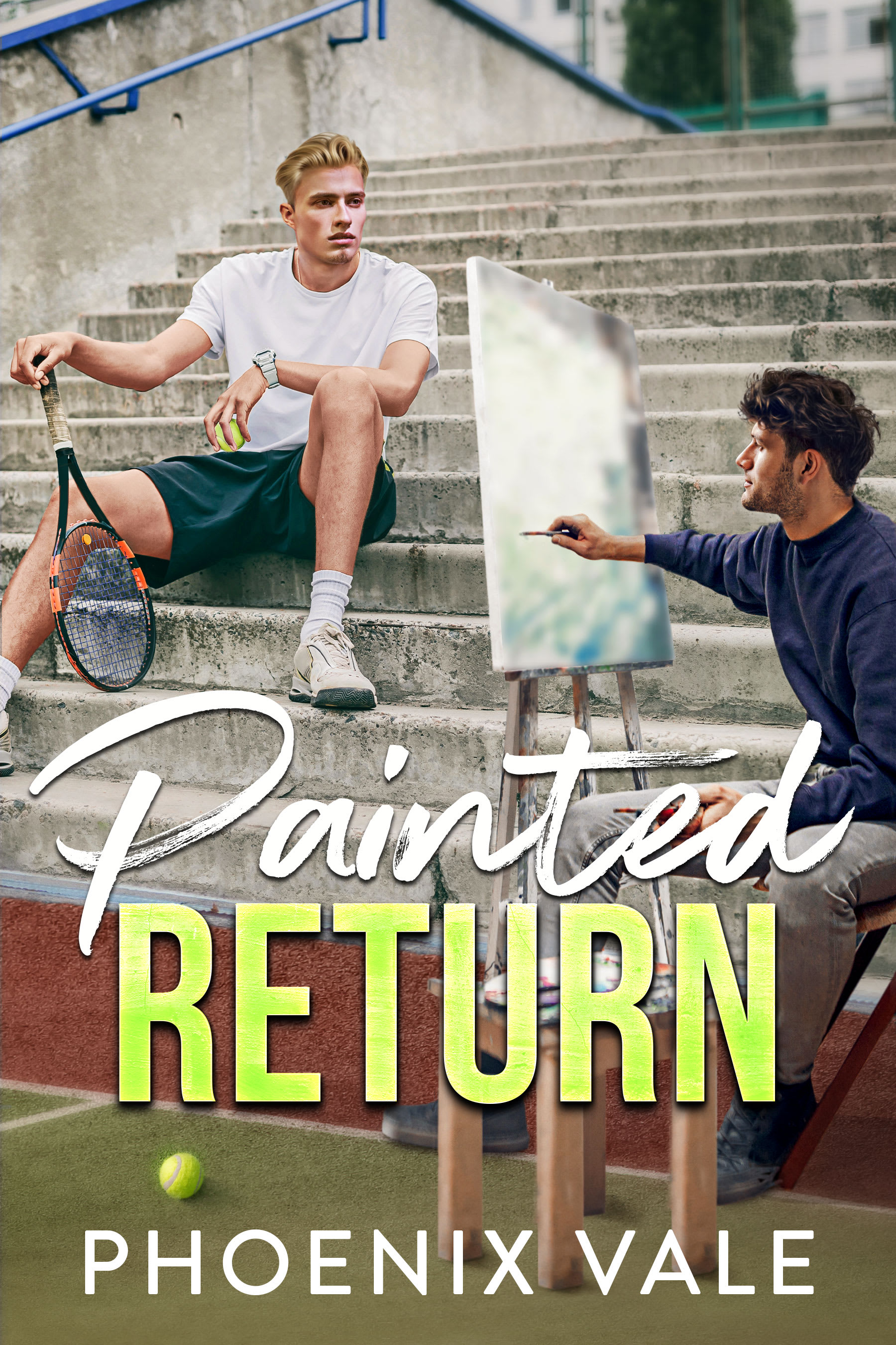 Painted Return by Phoenix Vale - MM Tennis Romance book cover