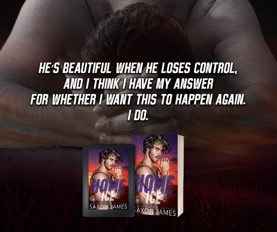 Home Ice by Saxon James - promo graphic