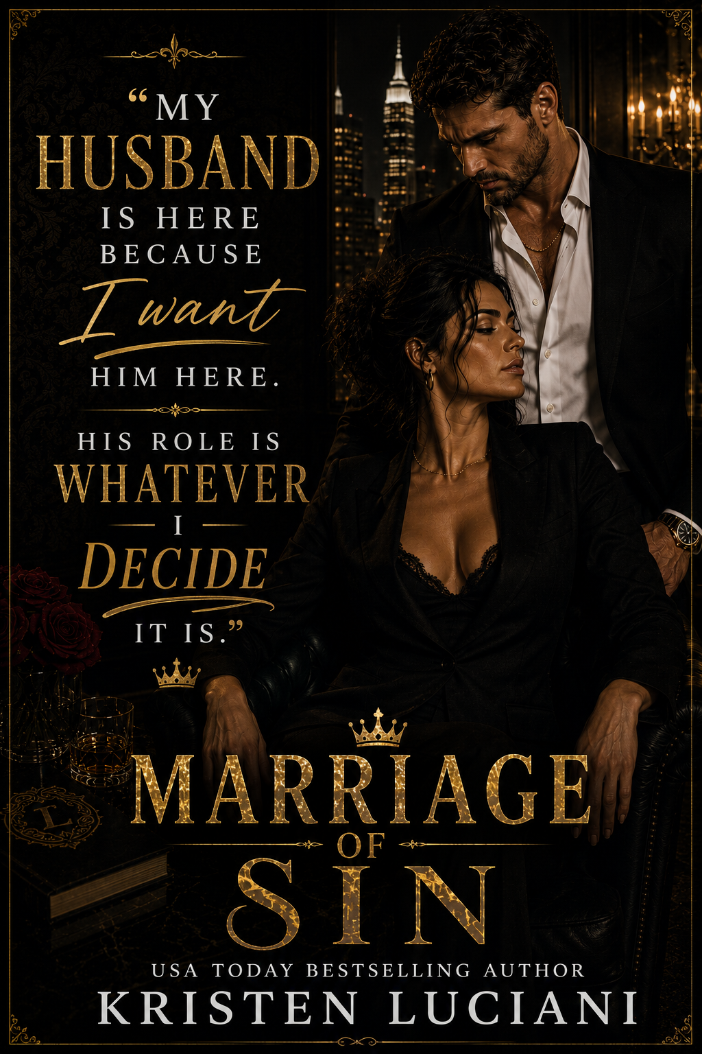 Marriage of Sin by Kristen Luciani - promo graphic